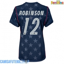 Camisa de time de futebol Estados Unidos Miles Robinson #12 Replicas 2º Equipamento Feminina Mundo 2026 Manga Curta